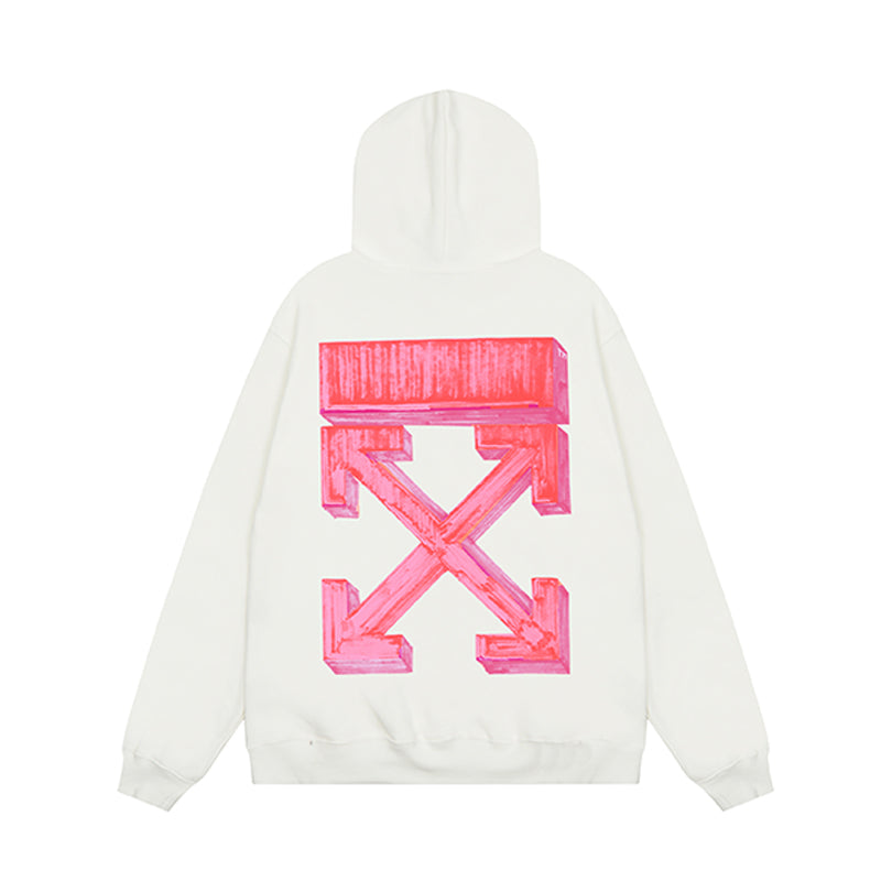 OFF WHITE Hoodie Trendy Street Style Personalized Cotton