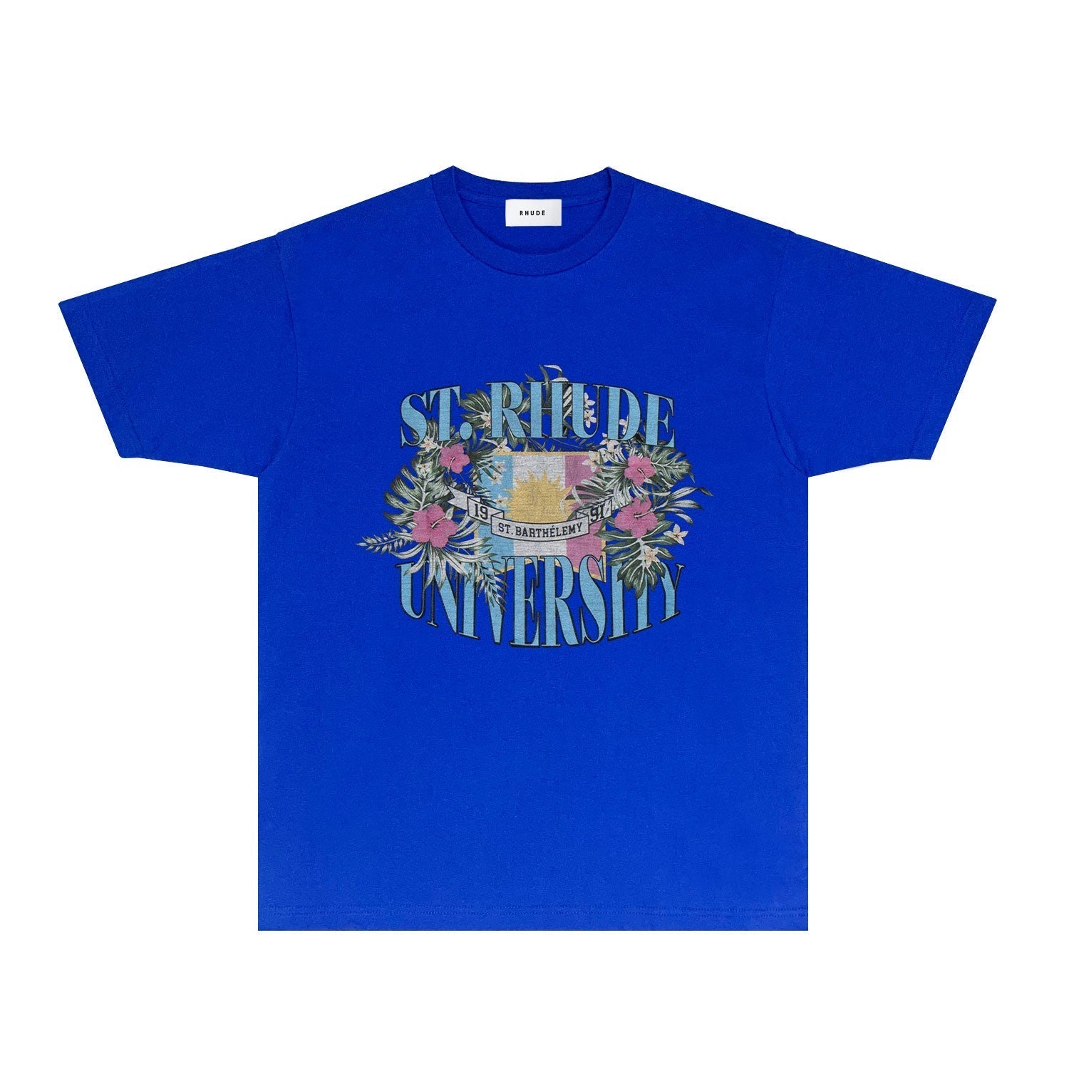 Rhude T Shirts Printed Trendy Pure Cotton