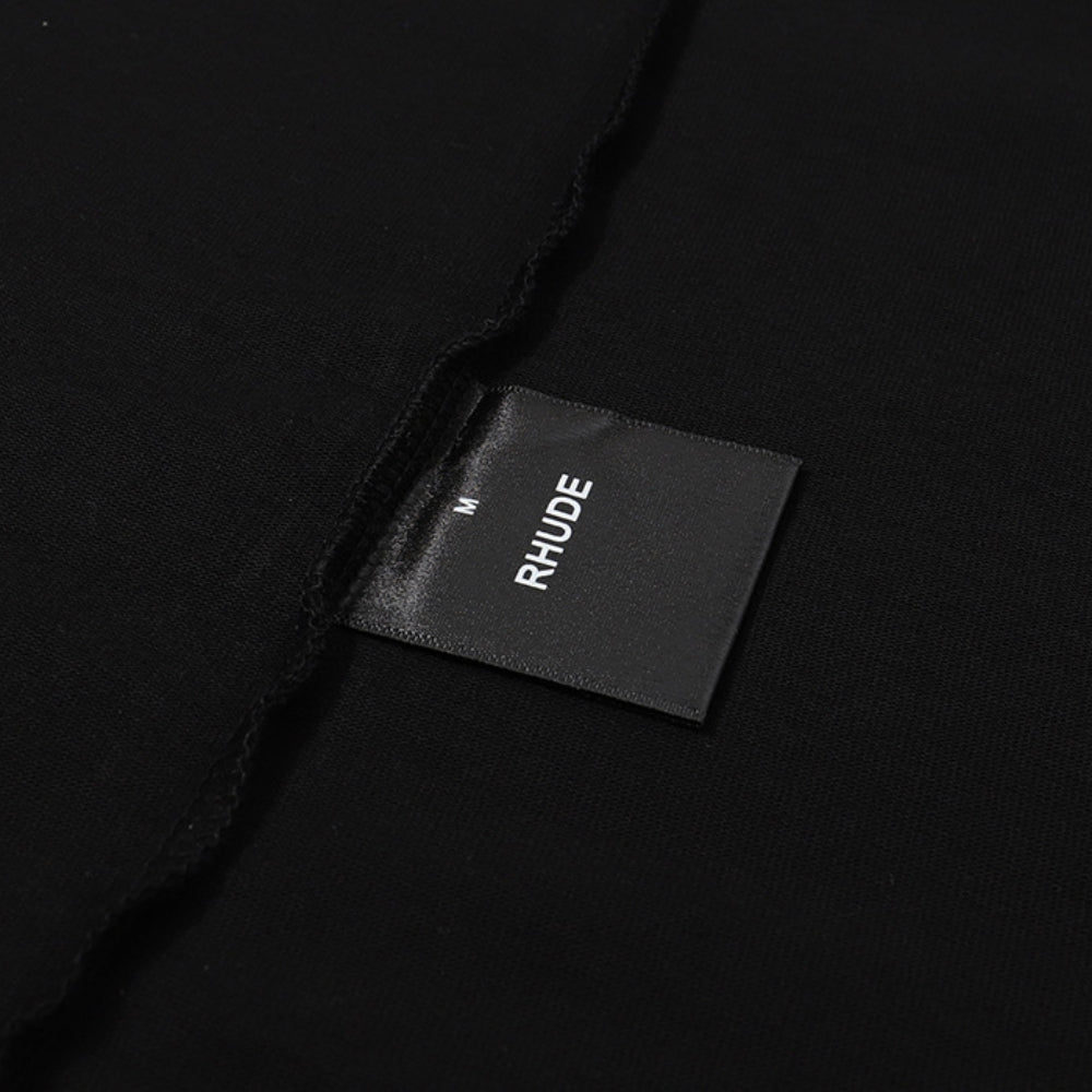 Rhude T Shirt Rose Mirror Print Short Sleeve T-Shirt