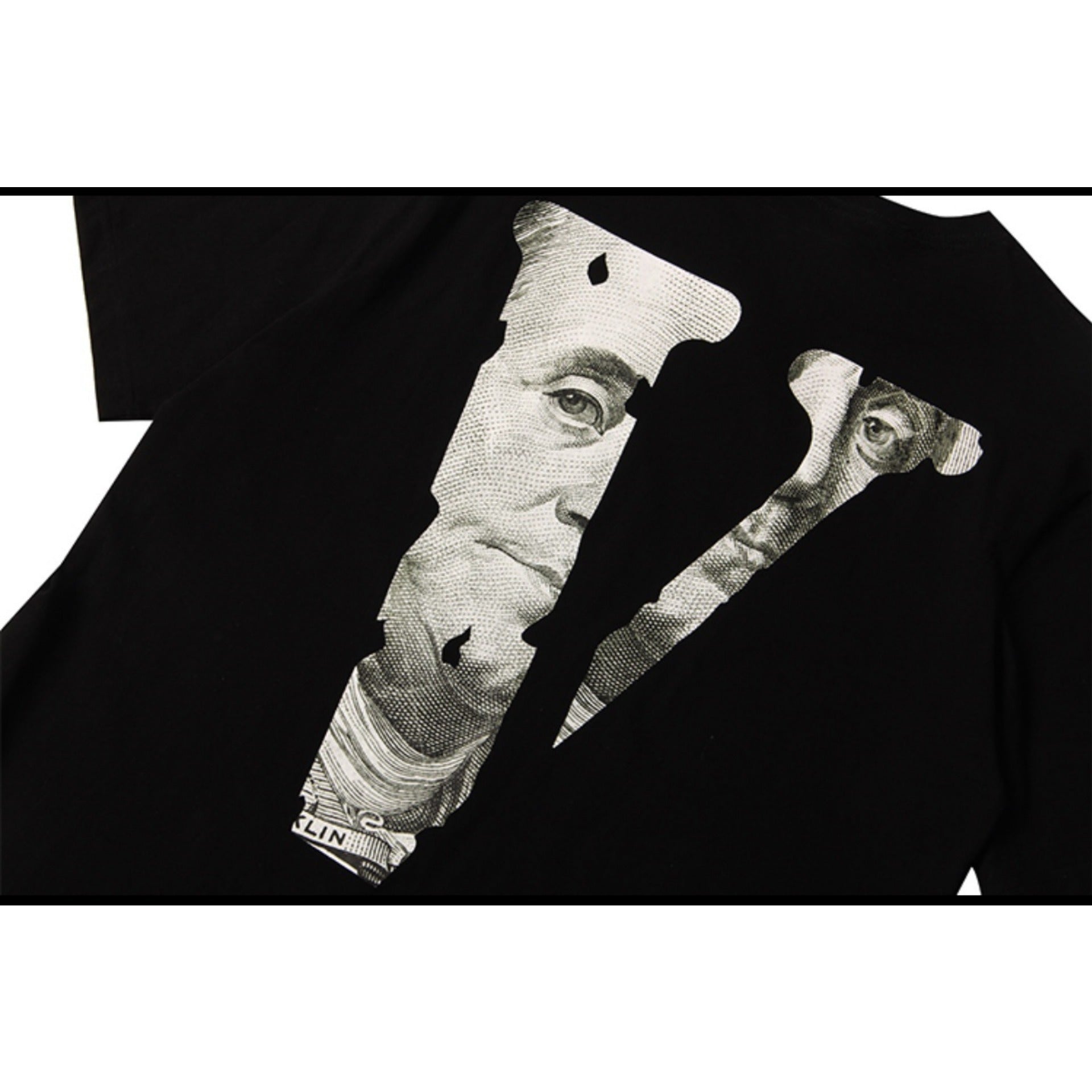 Vlone T Shirt Spring Big V Letter Short Sleeve