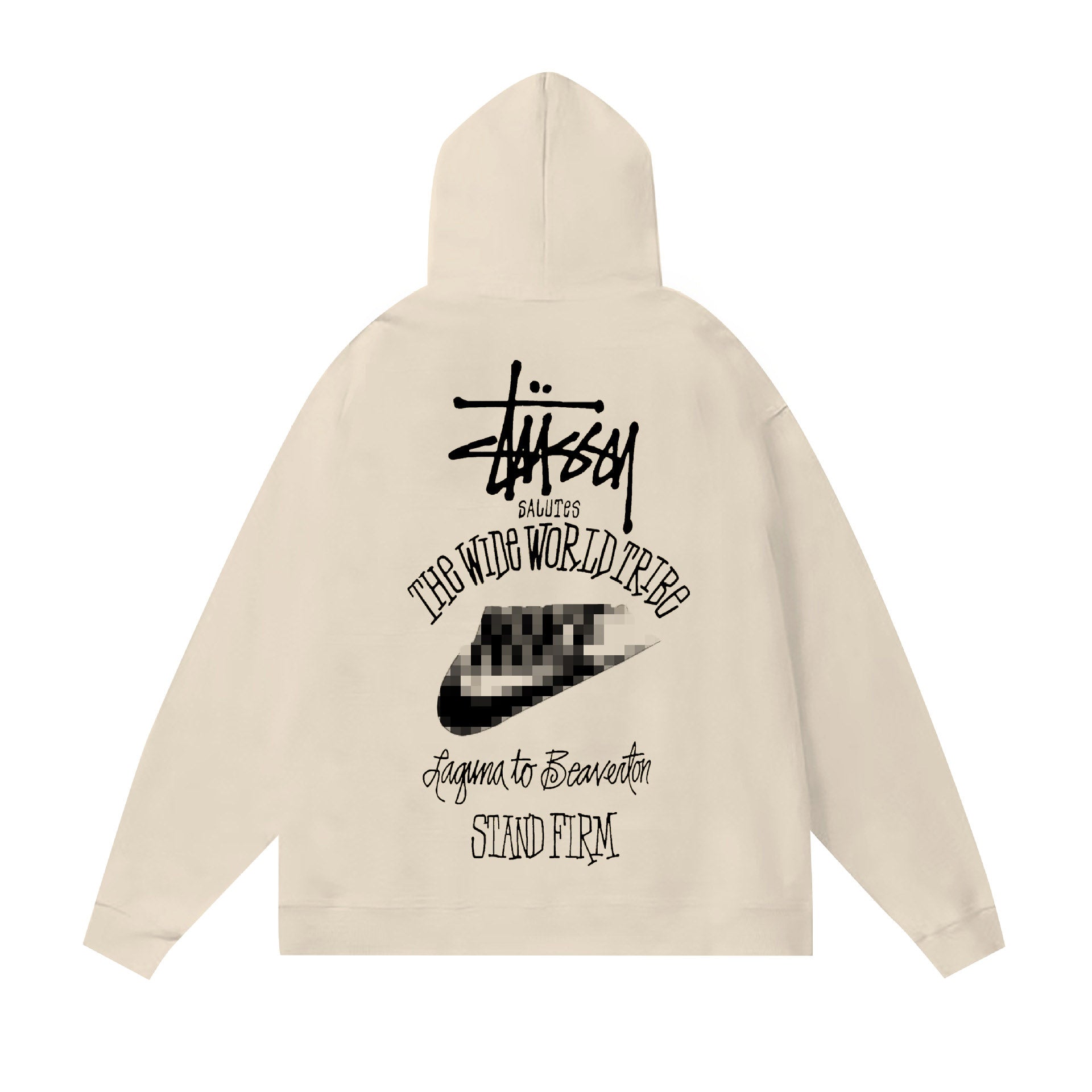 Stussy The Wide World Tribe Hoodie Fall/Winter Fleece Hooded Sweater
