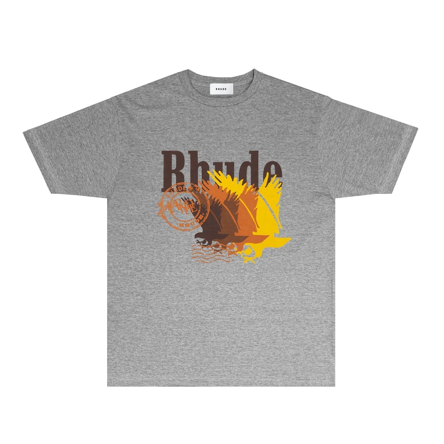 Rhude T Shirts Printed Trendy Pure Cotton