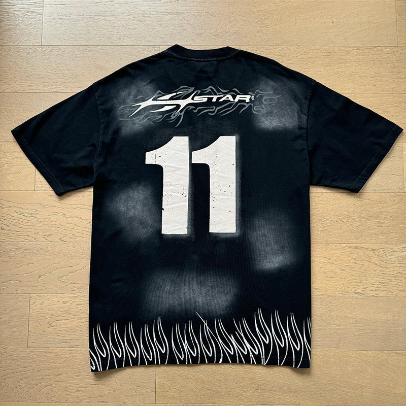 Hellstar T Shirts Washed Aging Process