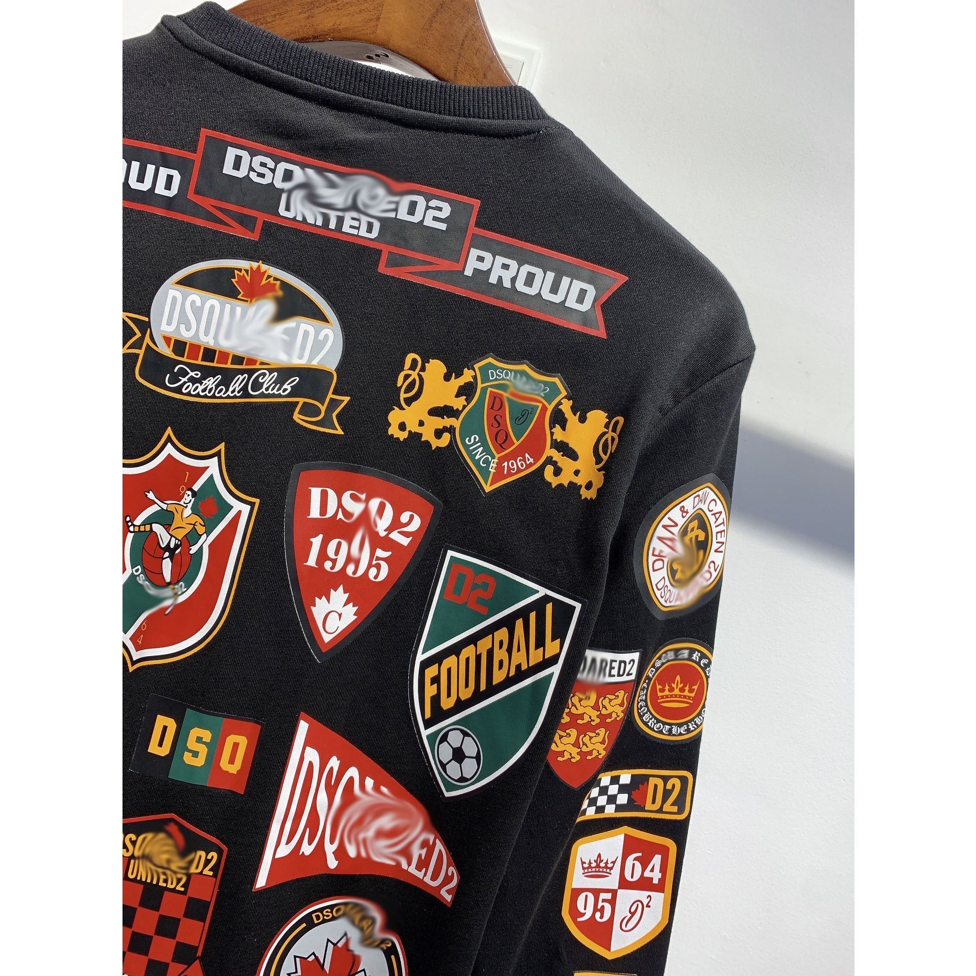 Dsq2 Hoodie DSQ Lian D2 Autumn and Winter Printing Sweater Trendy Men and Women
