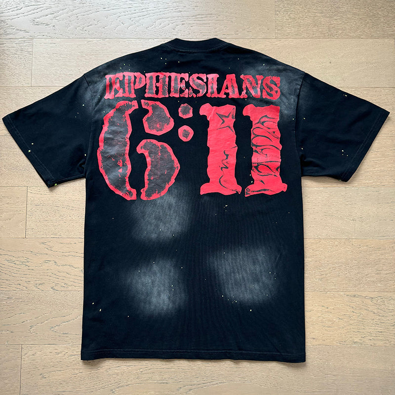 Hellstar T Shirts Washed Aging Process