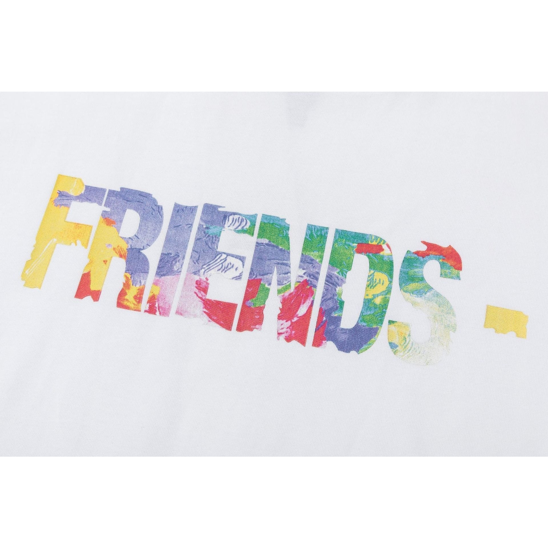 Vlone T Shirt Spring Summer Color Big V Letter Crew Neck