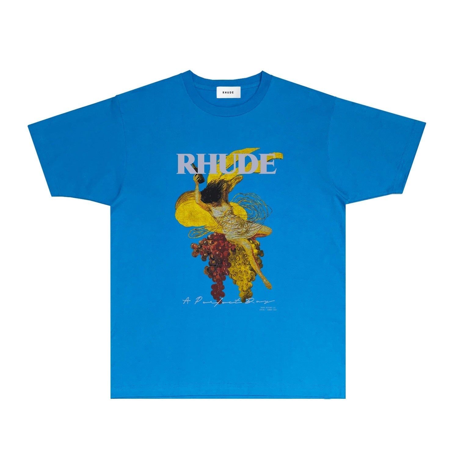 Rhude T Shirts Printed Trendy Pure Cotton