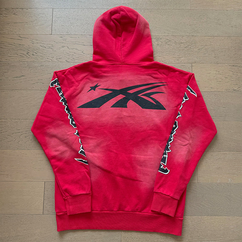 Hellstar Hoodie Wash and Do Old Casual Shorts Summer
