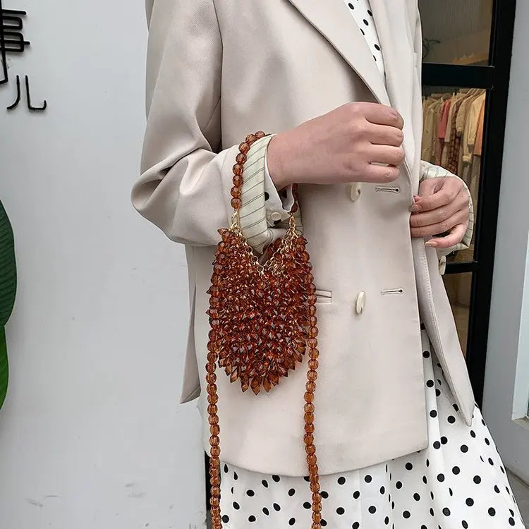 Classic Beaded Bridal Banquet Handbag