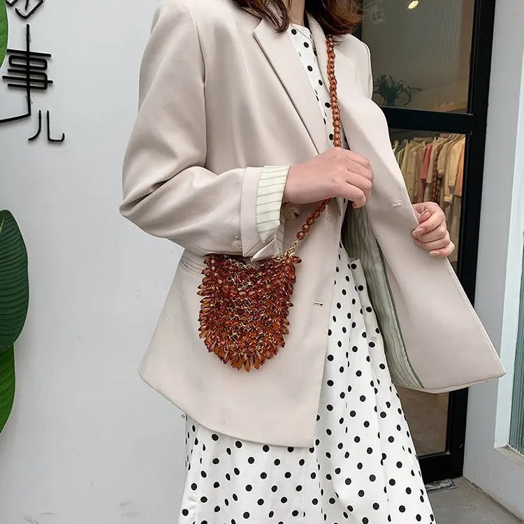 Classic Beaded Bridal Banquet Handbag