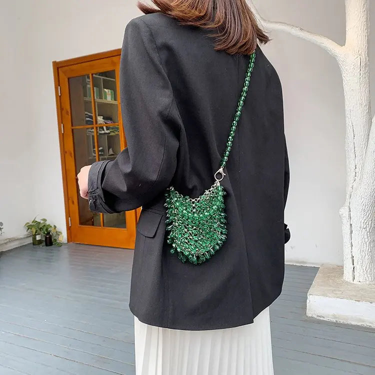 Classic Beaded Bridal Banquet Handbag