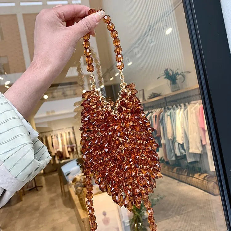 Classic Beaded Bridal Banquet Handbag