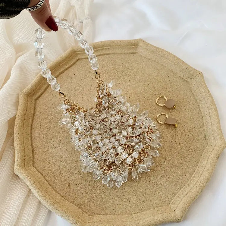 Classic Beaded Bridal Banquet Handbag