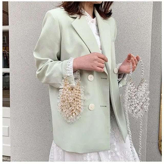 Classic Beaded Bridal Banquet Handbag