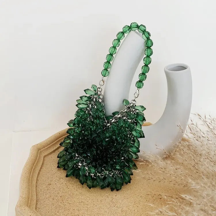 Classic Beaded Bridal Banquet Handbag