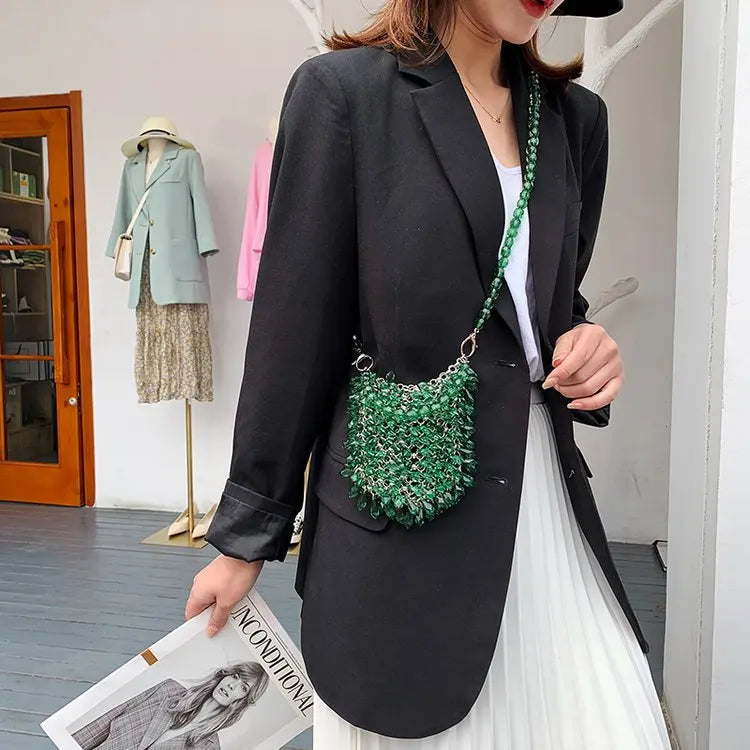 Classic Beaded Bridal Banquet Handbag