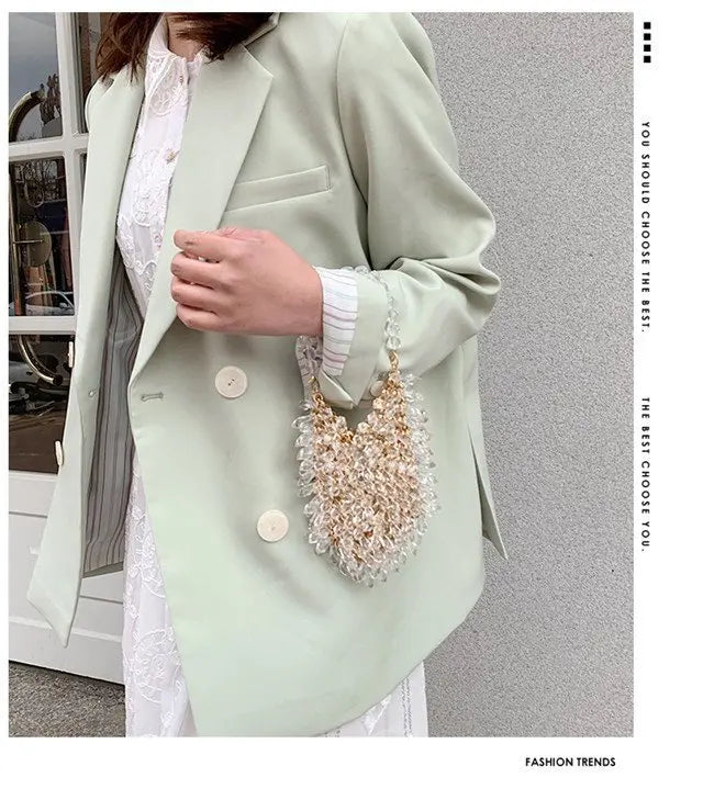 Classic Beaded Bridal Banquet Handbag