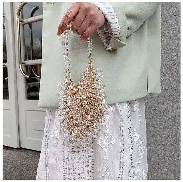 Classic Beaded Bridal Banquet Handbag