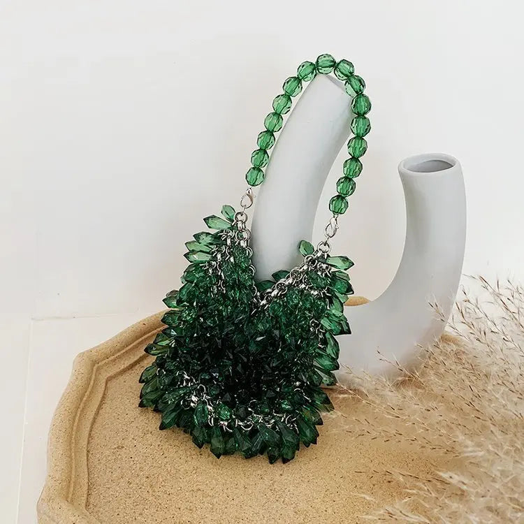 Classic Beaded Bridal Banquet Handbag
