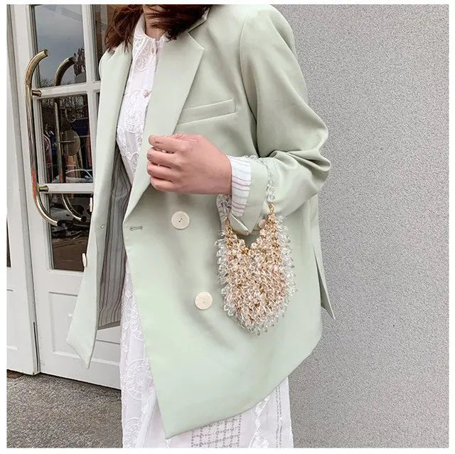 Classic Beaded Bridal Banquet Handbag