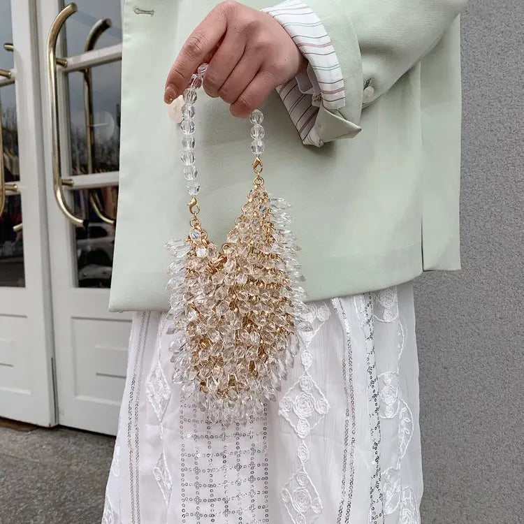 Classic Beaded Bridal Banquet Handbag
