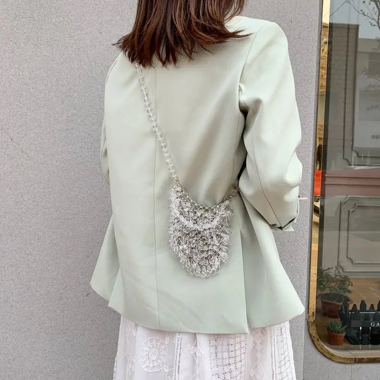Classic Beaded Bridal Banquet Handbag