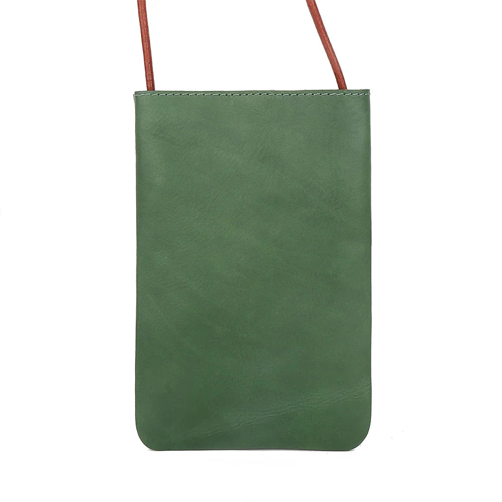 Leather Crossbody Beaded Bag for Women