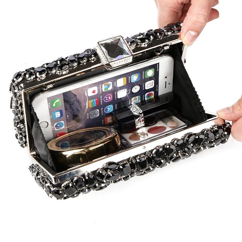 Crystal Rhinestone Wedding Beaded Clutch