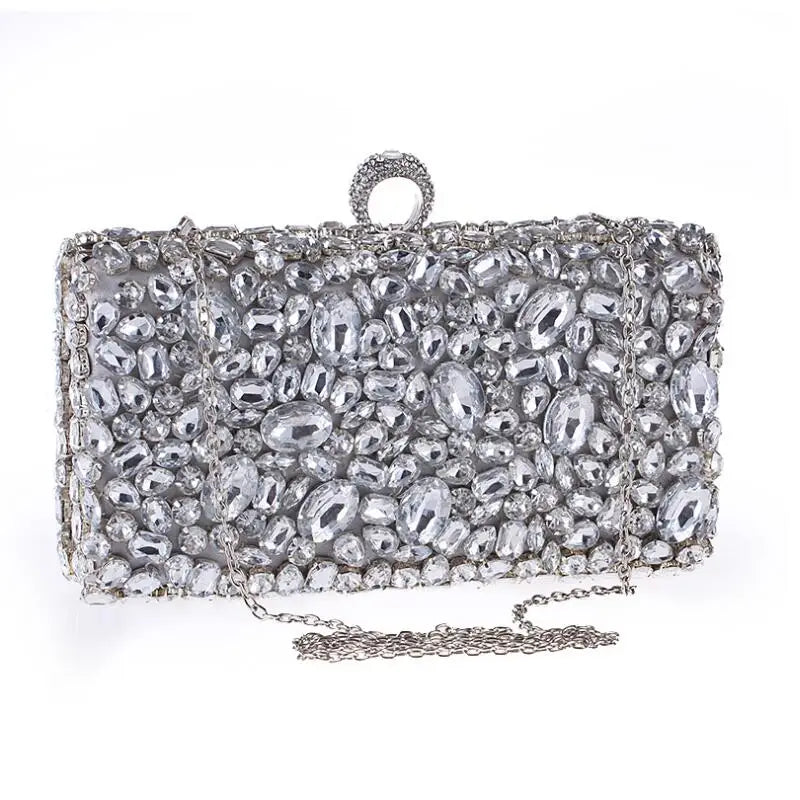 Crystal Rhinestone Wedding Beaded Clutch