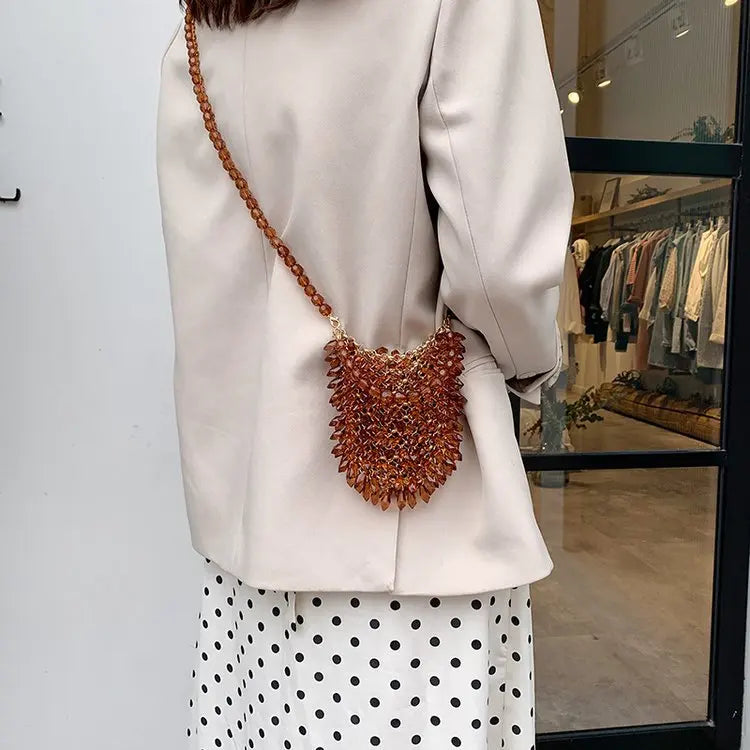 Classic Beaded Bridal Banquet Handbag