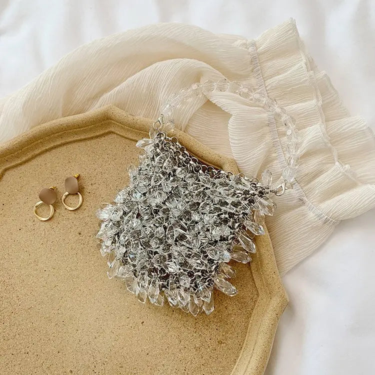 Classic Beaded Bridal Banquet Handbag
