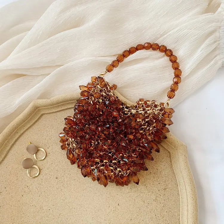Classic Beaded Bridal Banquet Handbag