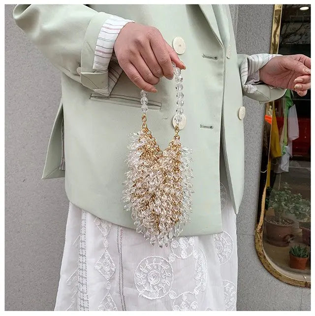 Classic Beaded Bridal Banquet Handbag