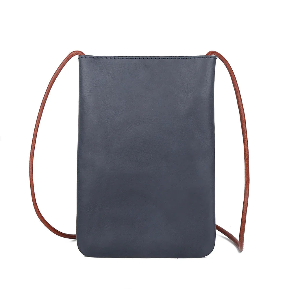 Leather Crossbody Beaded Bag for Women