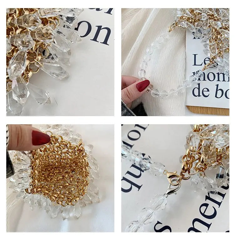 Classic Beaded Bridal Banquet Handbag