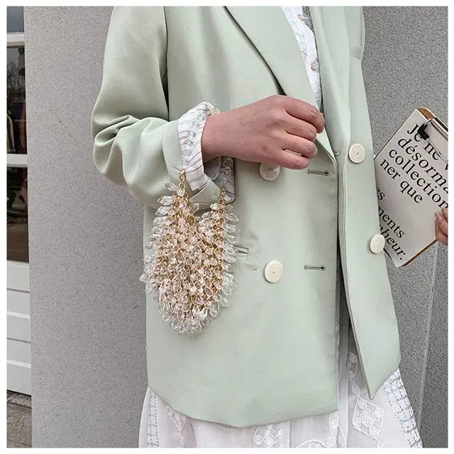 Classic Beaded Bridal Banquet Handbag