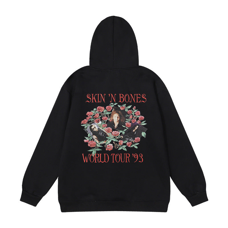 Kanye West Sunday Service Hoodie Guns N'Roses Brushed Hoody Couple