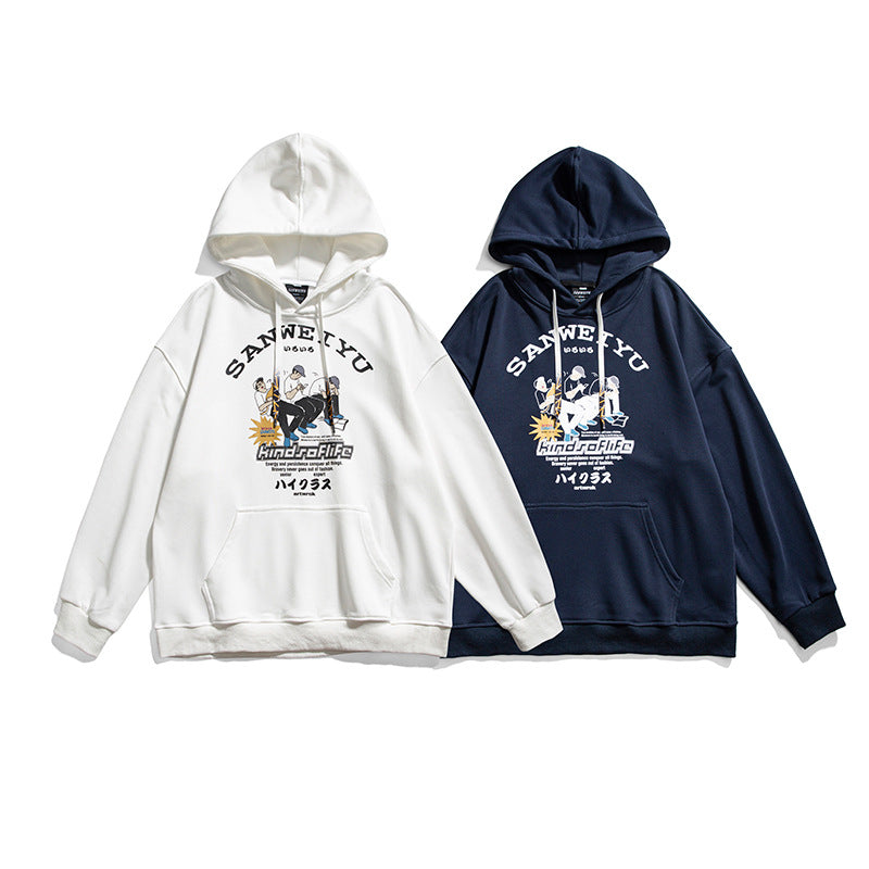 Men's Graphic Hoodies Men's Autumn Printed Hoodie Men's