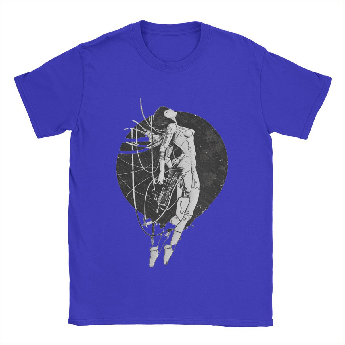 Ghost In The Shell T Shirts Men  Cotton Vintage T-Shirts