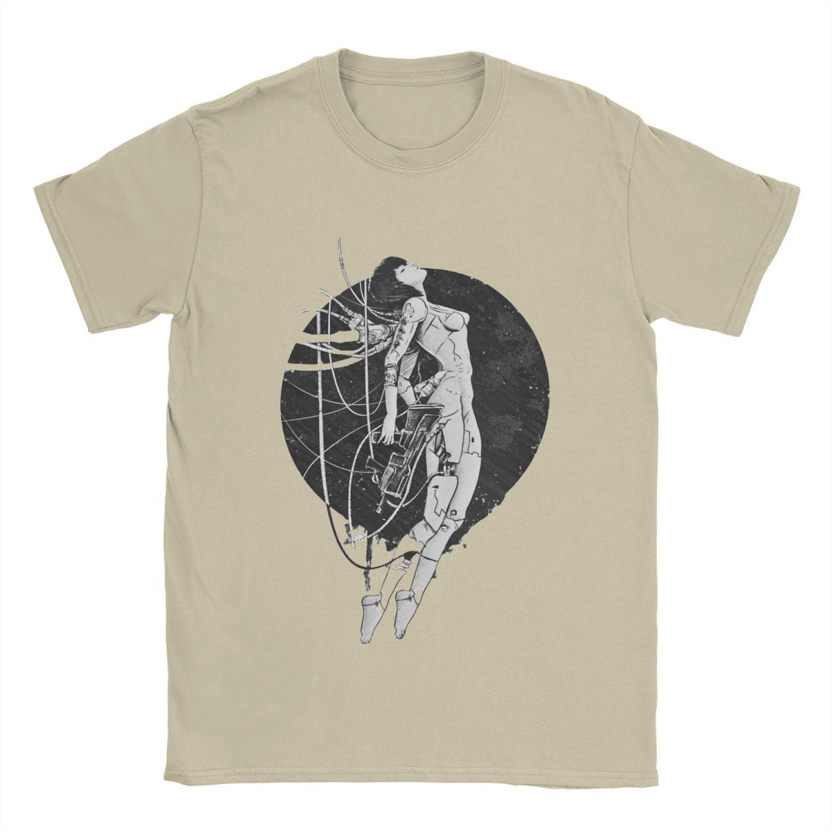 Ghost In The Shell T Shirts Men  Cotton Vintage T-Shirts