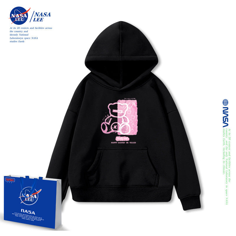 NASA Children Hoodie NASA Joint Hooded Sweater Women's Thickened