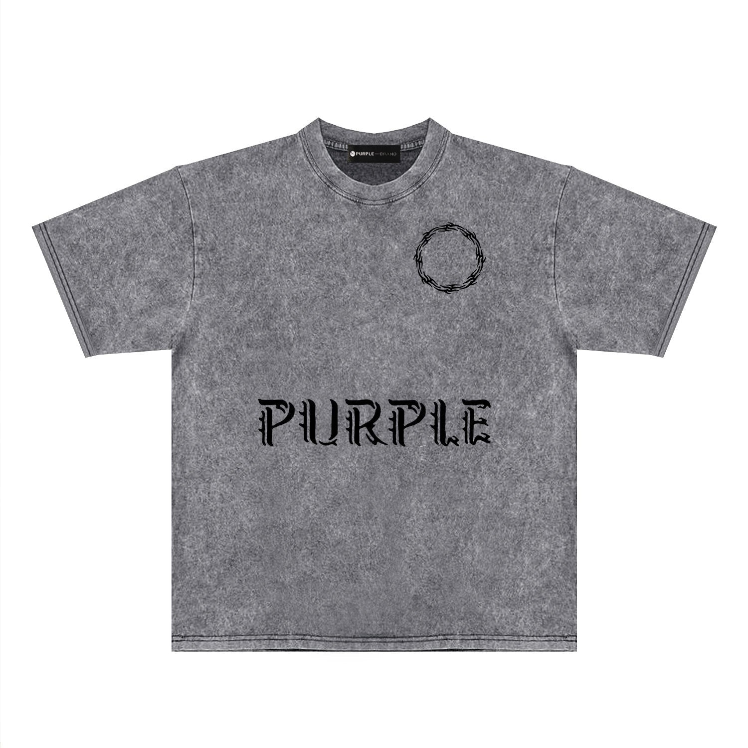 Purple Brand Distressed T Shirts Short Sleeve