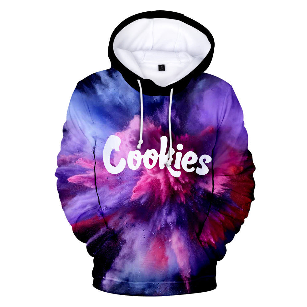 Cookies Hoodie Printed Hood Sweater Hooded Long-Sleeved Shirt