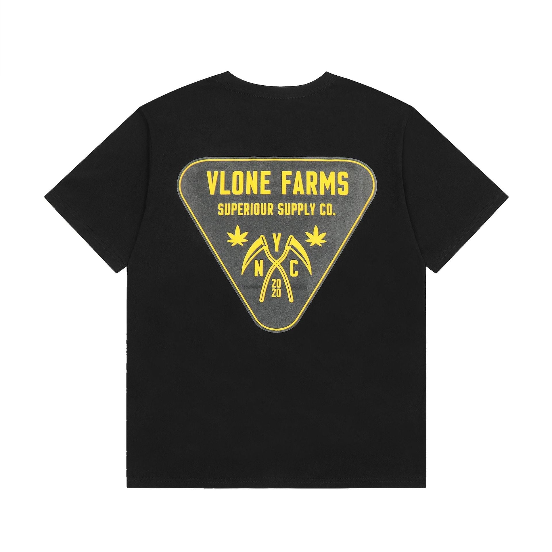 Vlone T Shirt Spring/Summer Pattern Crew Neck Short Sleeve