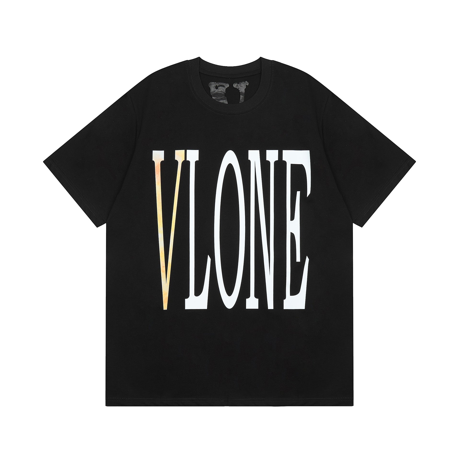 Vlone T Shirt Spring/Summer Pattern Crew Neck Pullover