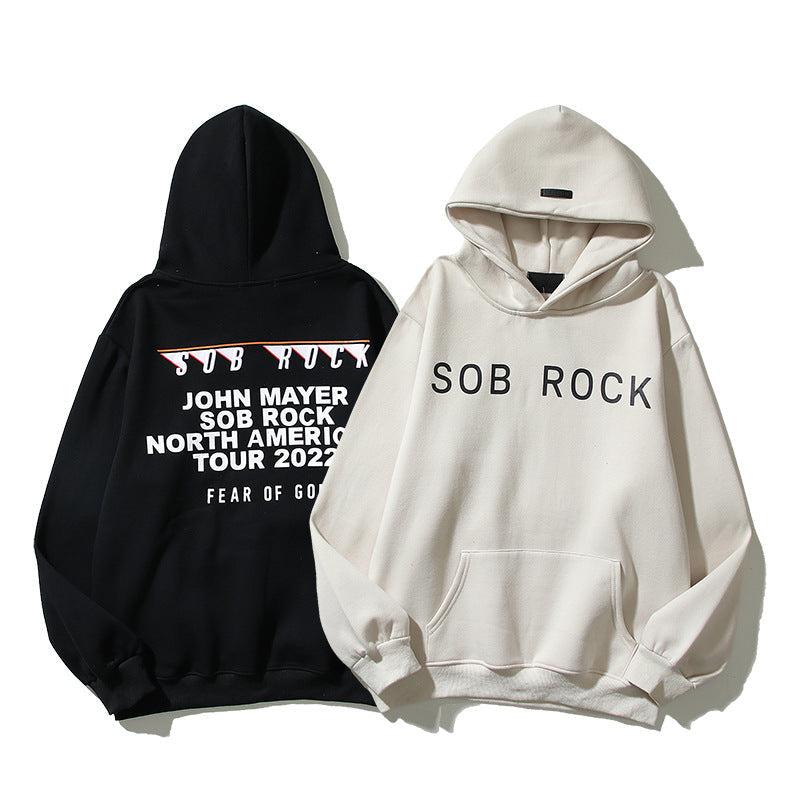 Kanye West Sunday Service Hoodie Fog Autumn And Winter Hooded Sweater Fleece-Lined