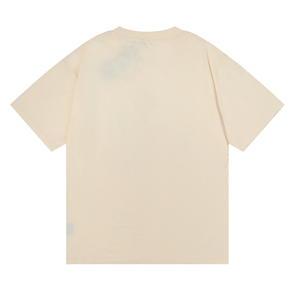 Rhude T Shirt Alphabet Castle Print Short Sleeve T-Shirt