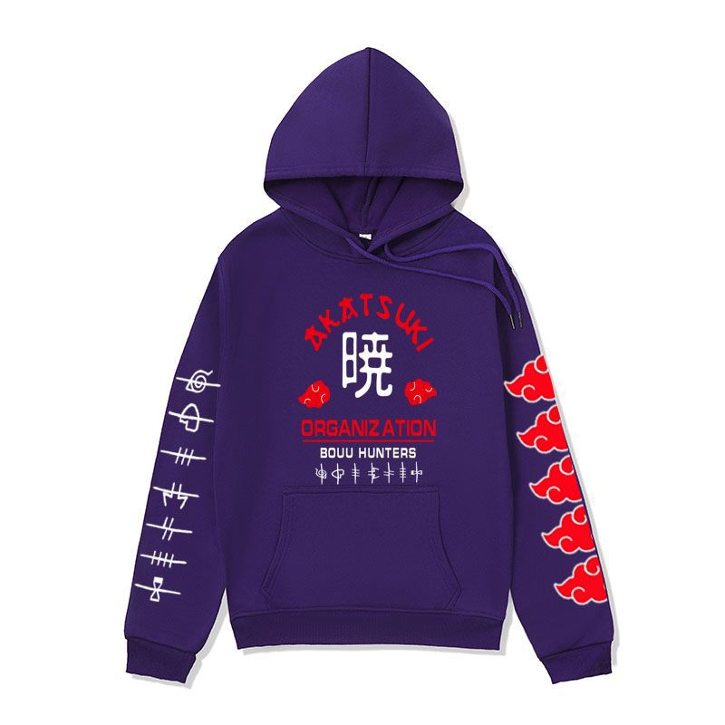 Anime Hoddies Clothing Fire Shadow Tissue Printed Hoodie