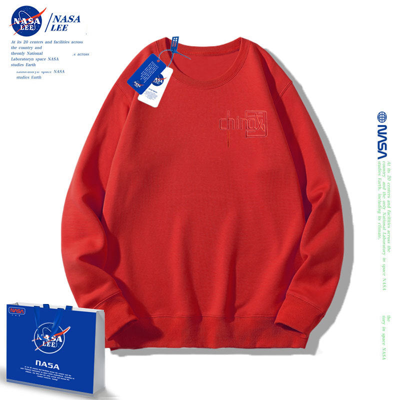 Nasa Children'S Hoodie Nasa Sweater Children'S Clothing Autumn Loose Round Collar Tide Boys And Girls Long Sleeve Base 2022 Spring And Autumn Sweater Wholesale