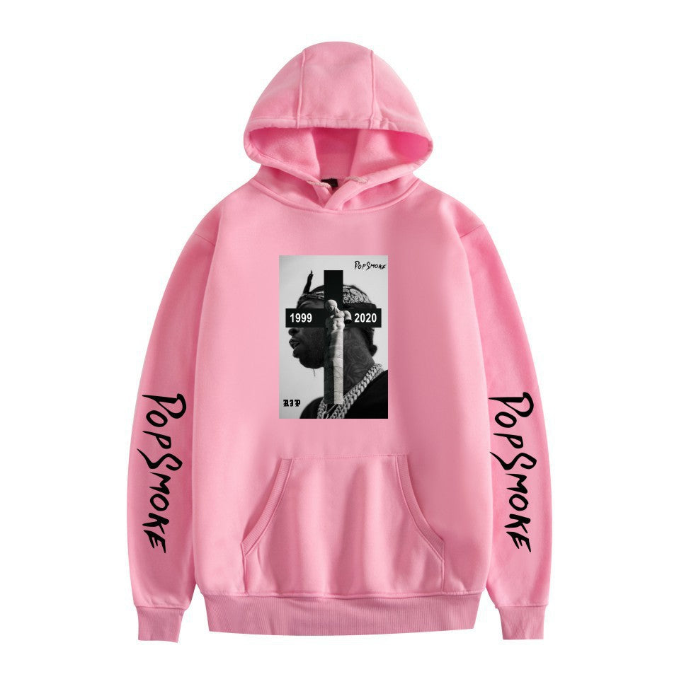 Pop Smoke Hoodies Rapper Print Loose